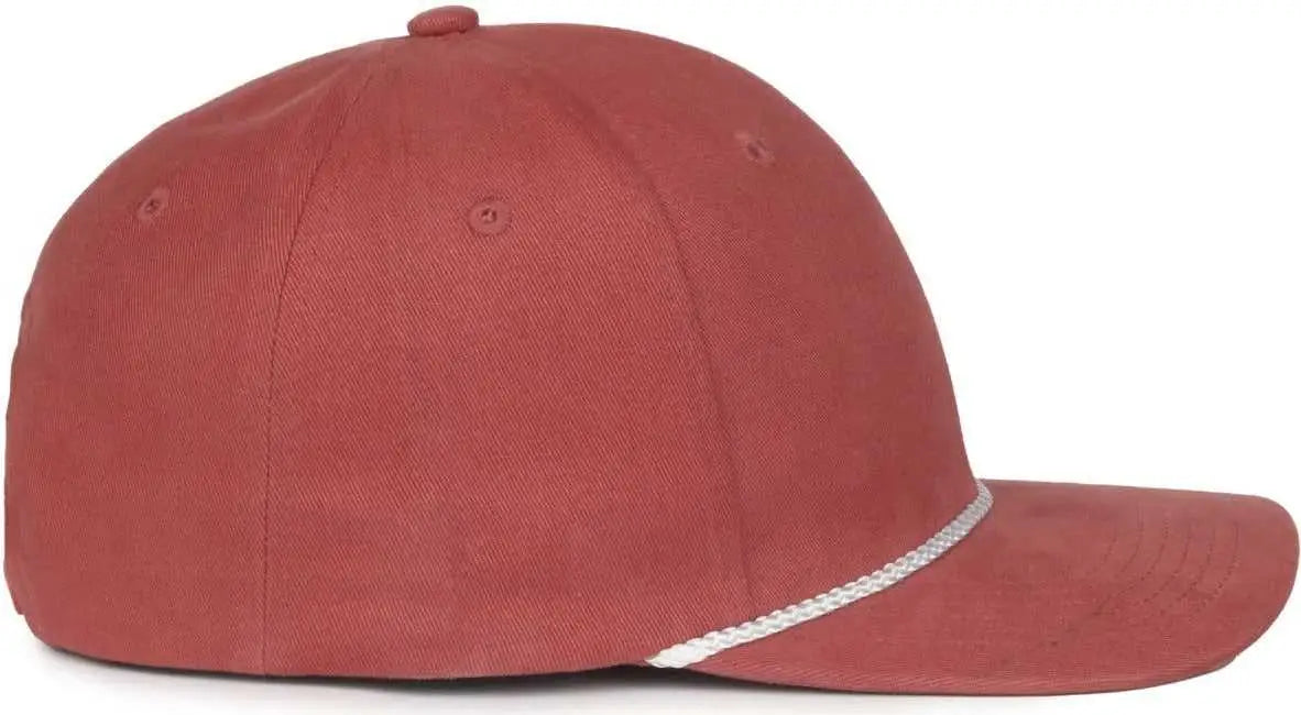 OC Sports OC602 Modern Solid with Cord Cap - Lake Red - Red / OSFM