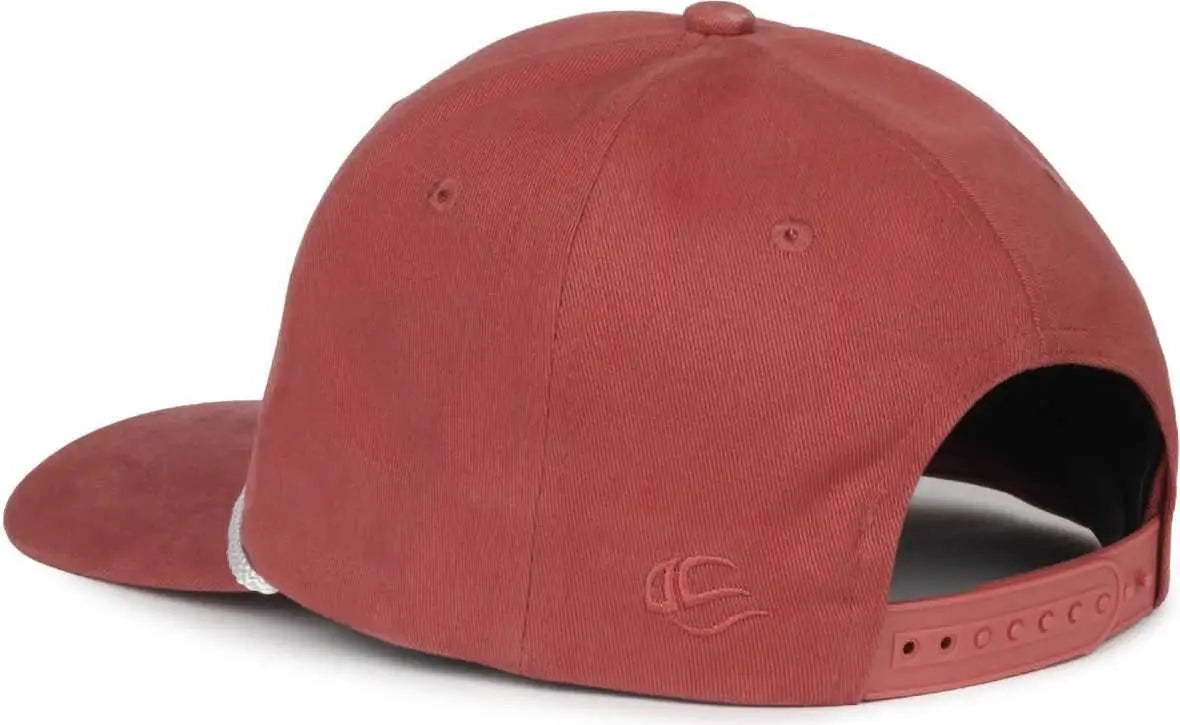 OC Sports OC602 Modern Solid with Cord Cap - Lake Red - Red / OSFM