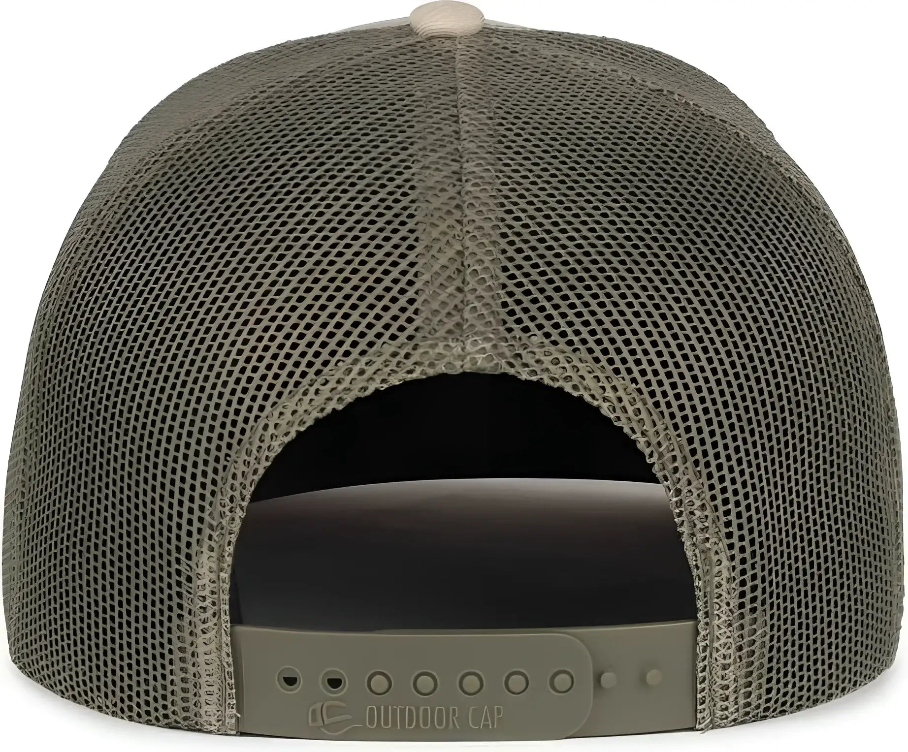 OC Sports OC770 Adjustable Mesh Back Cap with Sweatband - Heathered Stone Olive Old Gold - Gold / OSFM