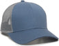 OC Sports OC770 Adjustable Mesh Back Cap with Sweatband - Light Slate Gray - Navy Gray / 6 7/8’’ - 7 1/2’’