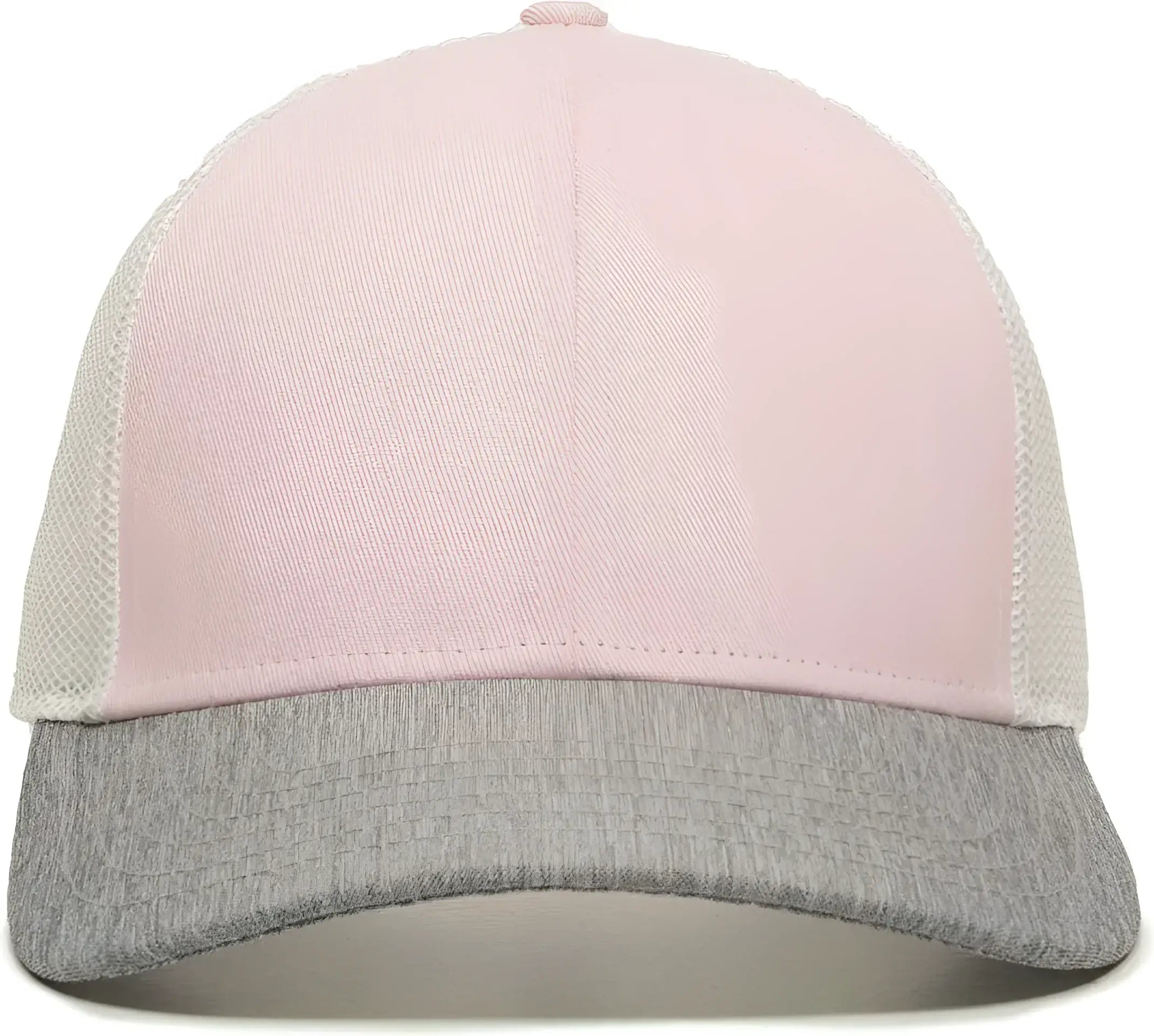 OC Sports OC770 Adjustable Mesh Back Cap with Sweatband - Pink White Heathered Gray - Green White / 6 7/8’’ - 7 1/2’’