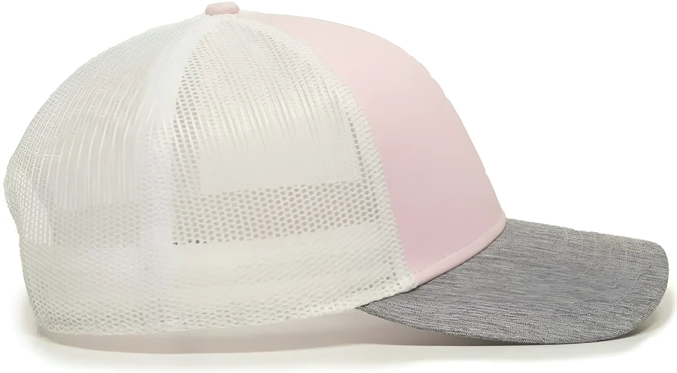 OC Sports OC770 Adjustable Mesh Back Cap with Sweatband - Pink White Heathered Gray - Green White / 6 7/8’’ - 7 1/2’’