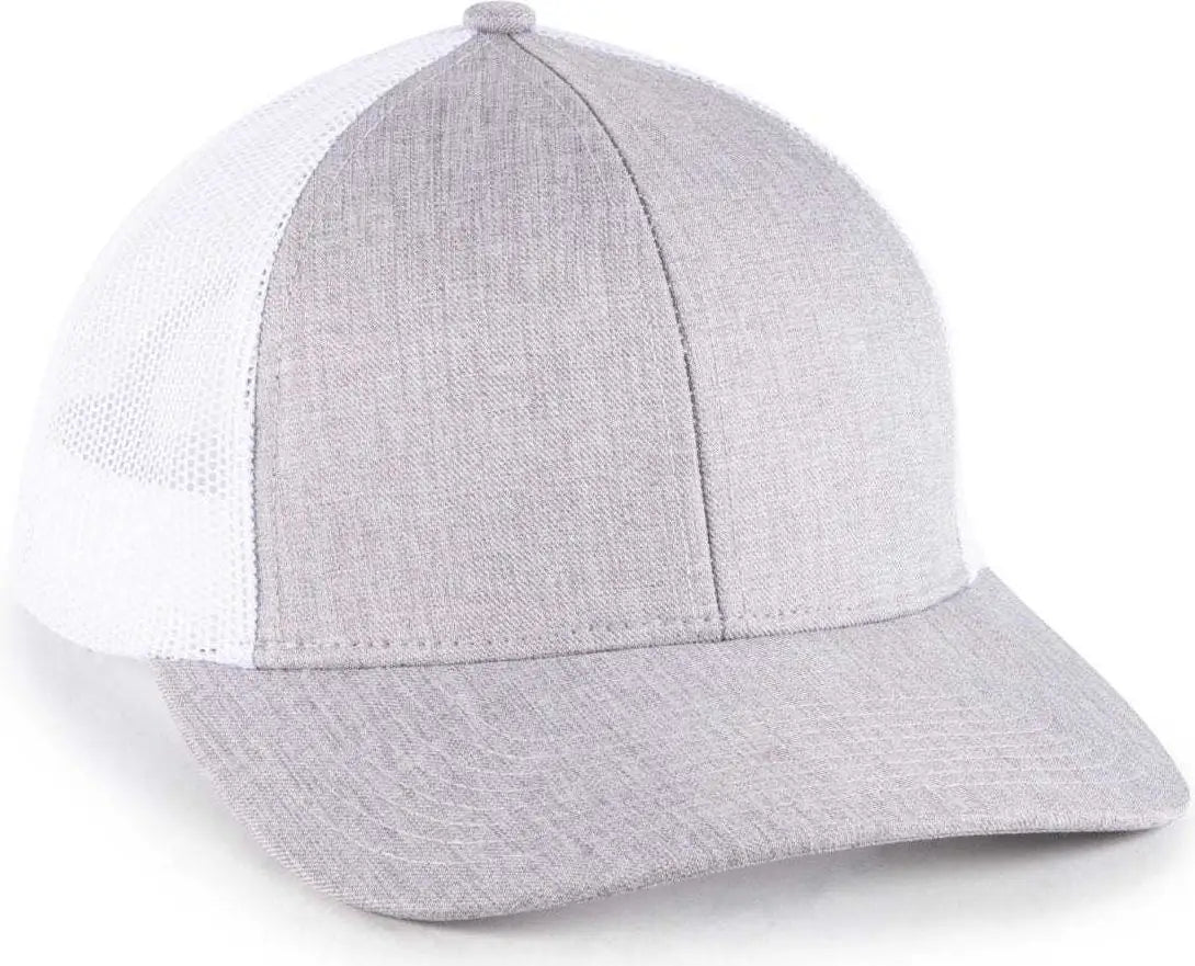 OC Sports OC770L Heathered Adjustable Mesh Back Cap - Heathered Fossil White - Light gray White / 6 7/8’’ - 7 1/2’’