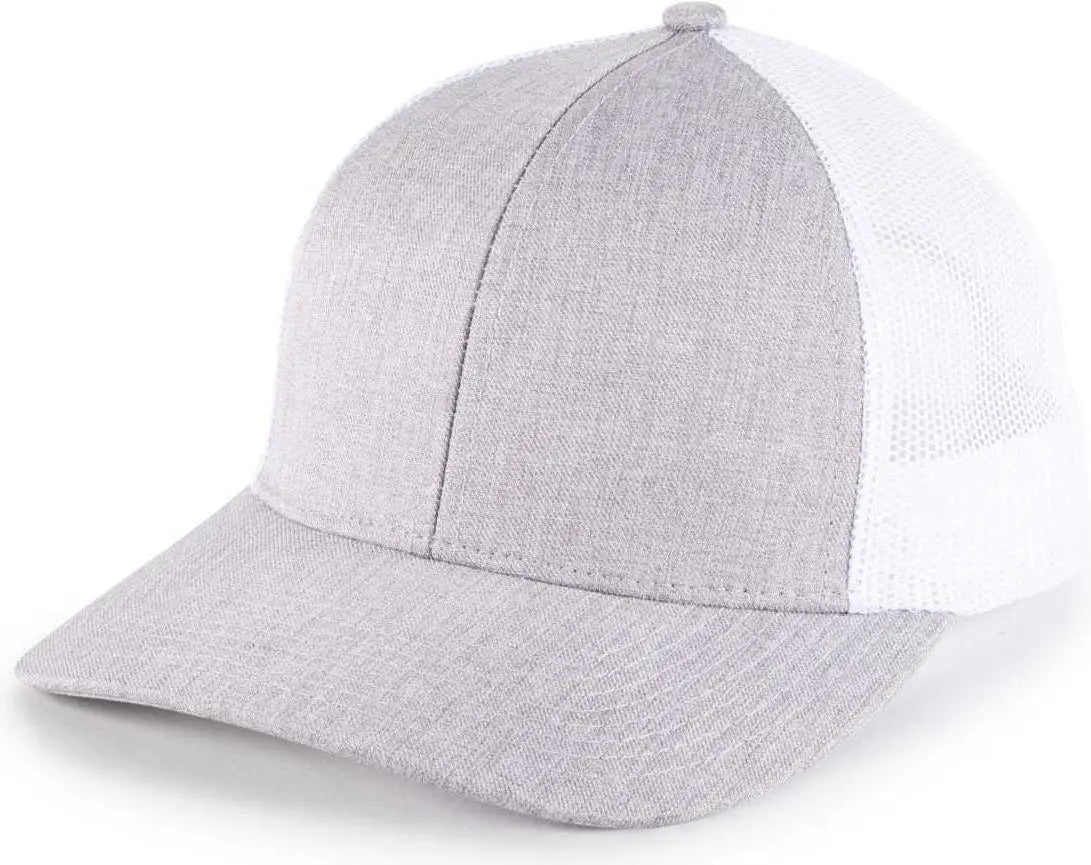 OC Sports OC770L Heathered Adjustable Mesh Back Cap - Heathered Fossil White - Light gray White / 6 7/8’’ - 7 1/2’’
