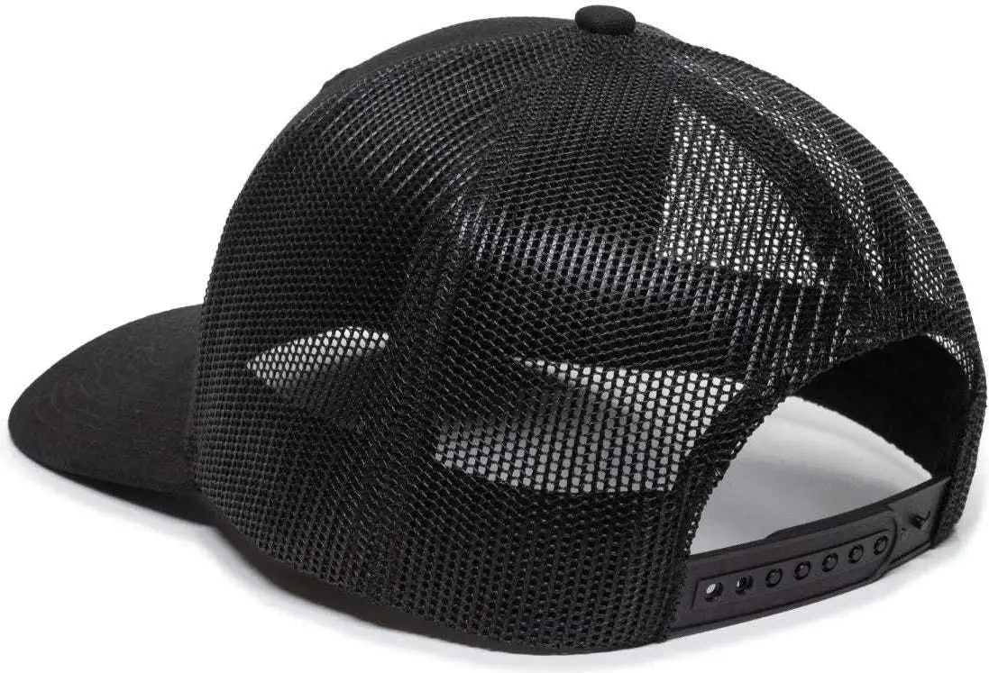 OC Sports OC771 Adjustable Mesh Back Cap - Black Black