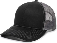 OC Sports OC771 Adjustable Mesh Back Cap - Black Charcoal