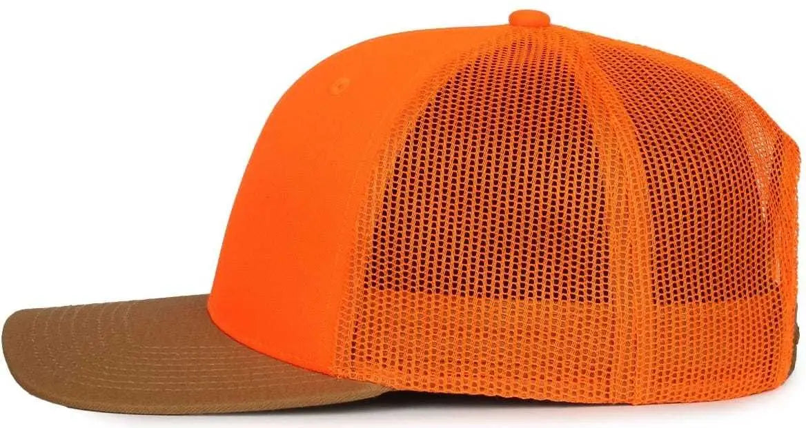 OC Sports OC771 Adjustable Mesh Back Cap - Blaze Blaze Old Gold - Blaze Blaze Old Gold / 6 7/8’’ - 7 1/2’’