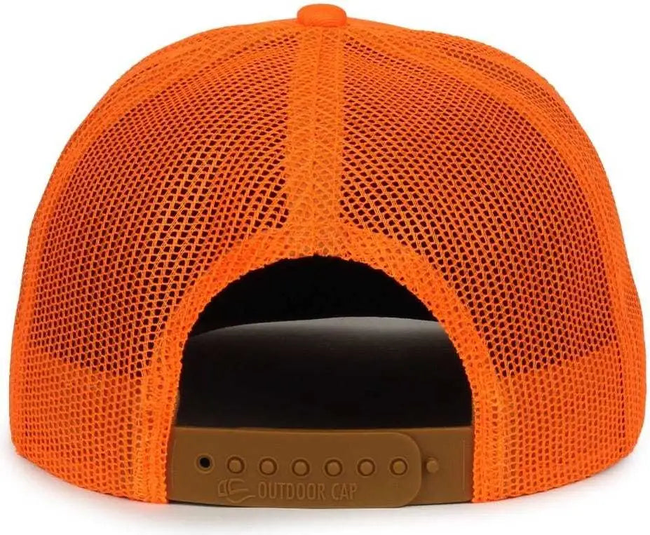 OC Sports OC771 Adjustable Mesh Back Cap - Blaze Blaze Old Gold - Blaze Blaze Old Gold / 6 7/8’’ - 7 1/2’’