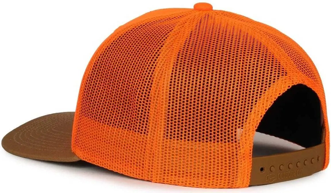 OC Sports OC771 Adjustable Mesh Back Cap - Blaze Blaze Old Gold - Blaze Blaze Old Gold / 6 7/8’’ - 7 1/2’’