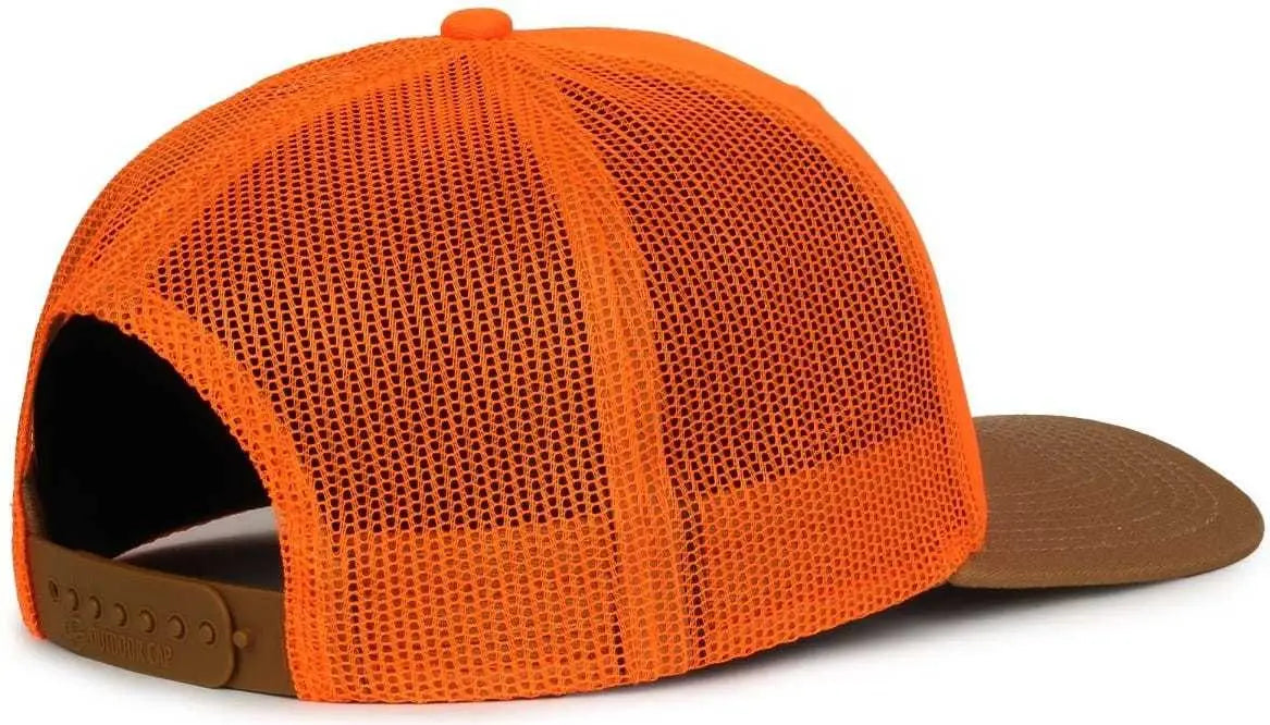OC Sports OC771 Adjustable Mesh Back Cap - Blaze Blaze Old Gold - Blaze Blaze Old Gold / 6 7/8’’ - 7 1/2’’