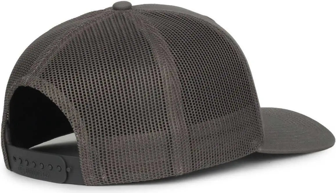 OC Sports OC771 Adjustable Mesh Back Cap - Charcoal Charcoal - Dark Gray / OSFM