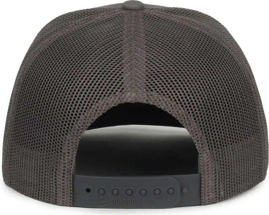 OC Sports OC771 Adjustable Mesh Back Cap - Charcoal Charcoal - Dark Gray / OSFM