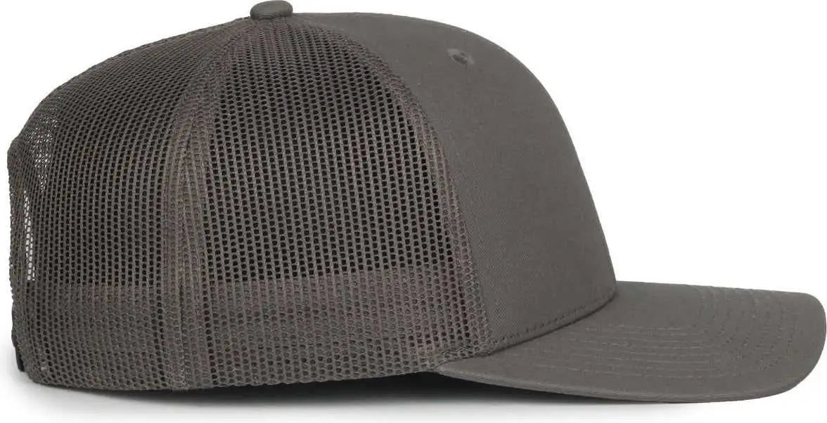 OC Sports OC771 Adjustable Mesh Back Cap - Charcoal Charcoal - Dark Gray / OSFM