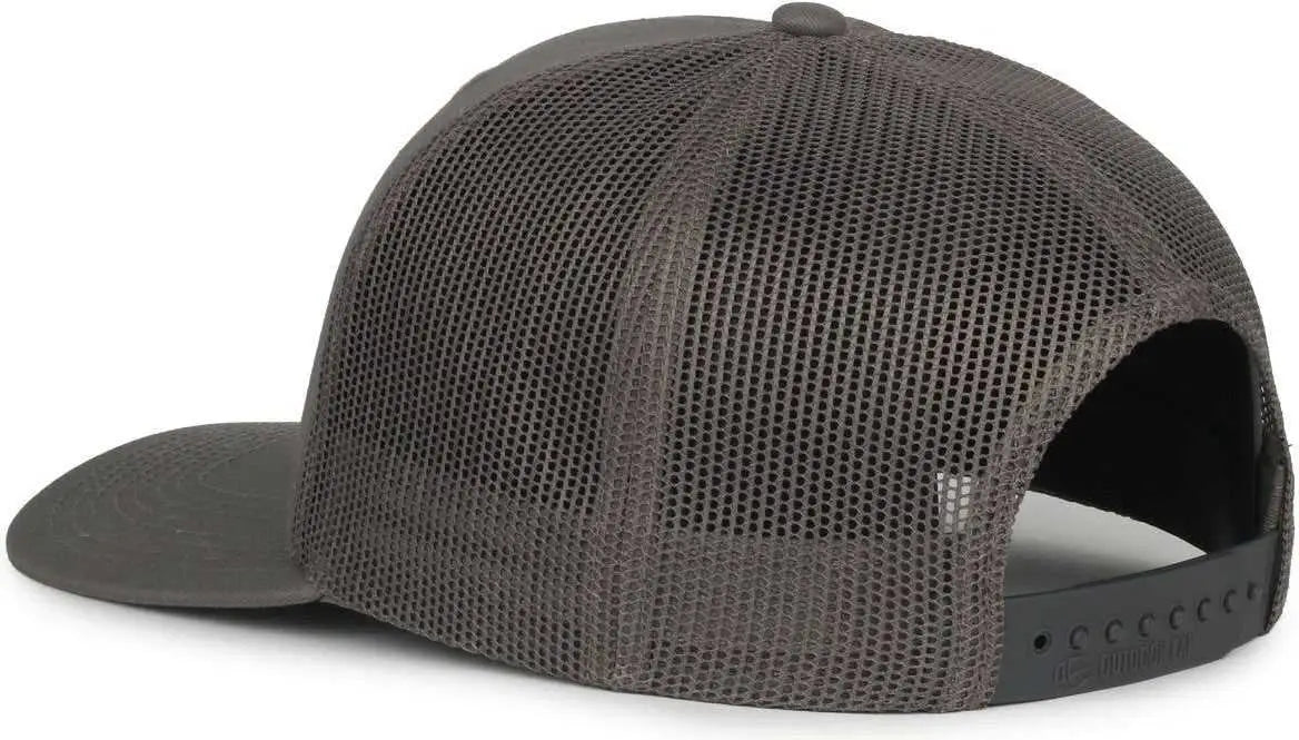OC Sports OC771 Adjustable Mesh Back Cap - Charcoal Charcoal - Dark Gray / OSFM