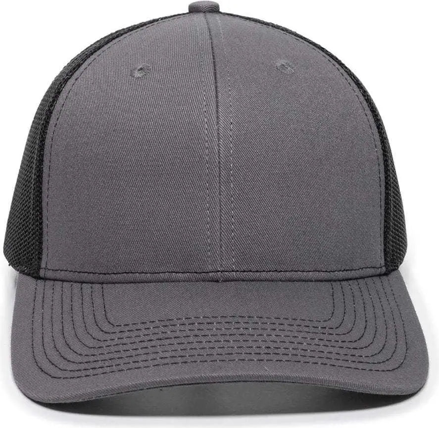 OC Sports OC771 Adjustable Mesh Back Cap - Charcoal Black