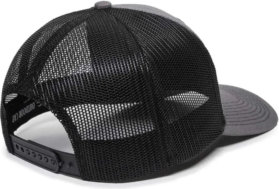 OC Sports OC771 Adjustable Mesh Back Cap - Charcoal Black
