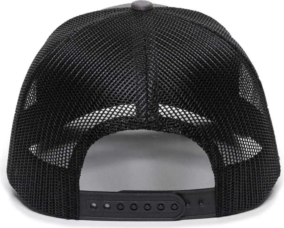 OC Sports OC771 Adjustable Mesh Back Cap - Charcoal Black