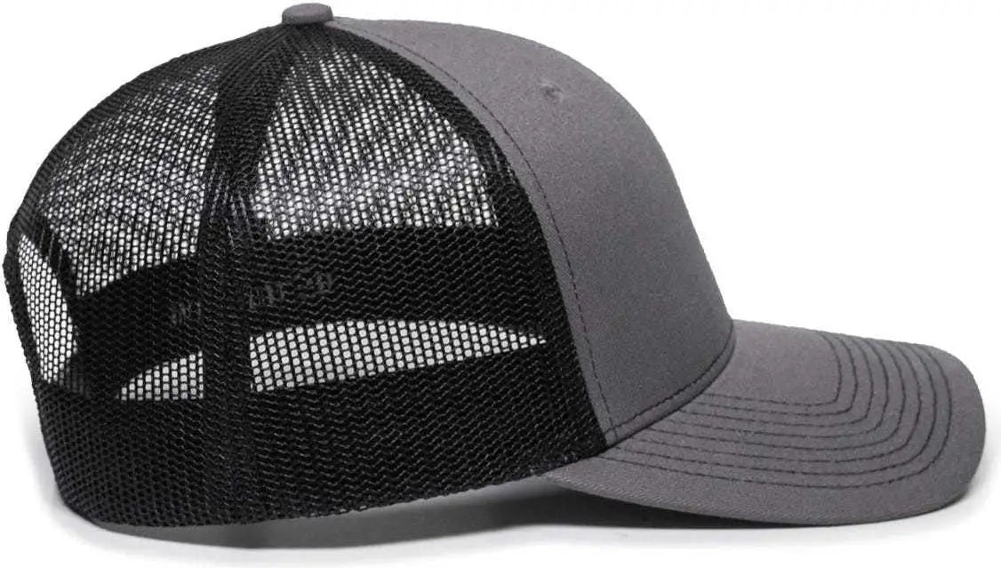 OC Sports OC771 Adjustable Mesh Back Cap - Charcoal Black