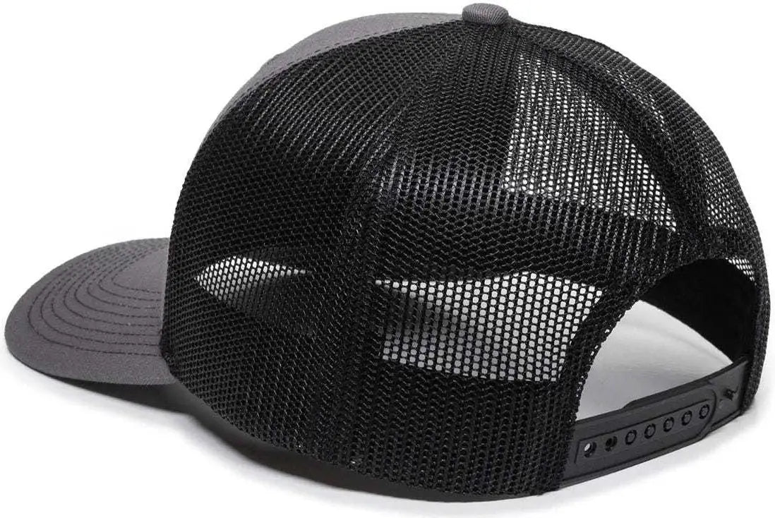 OC Sports OC771 Adjustable Mesh Back Cap - Charcoal Black