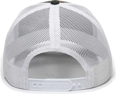 OC Sports OC771 Adjustable Mesh Back Cap - Generic Camo White - Green White / 6 7/8’’ - 7 1/2’’