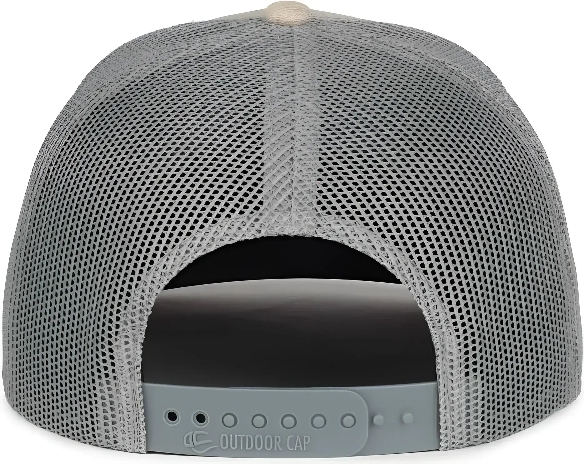 OC Sports OC771 Adjustable Mesh Back Cap - Heathered Stone Gray Maroon - Maroon / OSFM