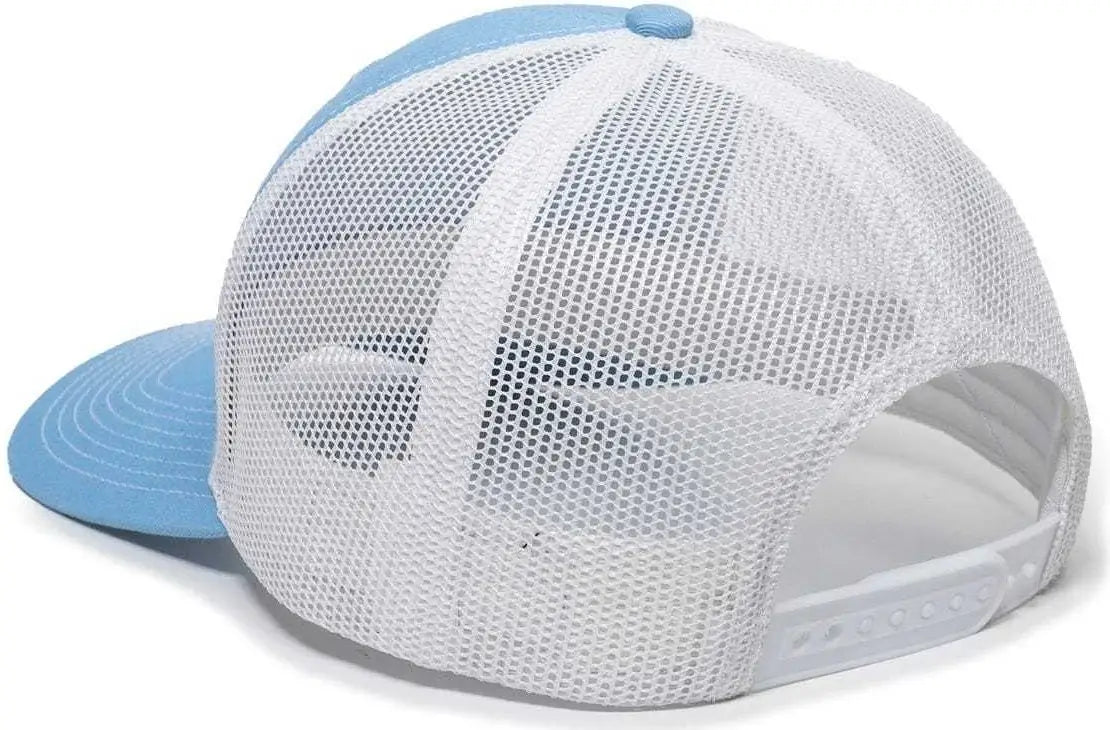 OC Sports OC771 Adjustable Mesh Back Cap - Light Blue White - Columbia Blue White / 6 7/8’’ - 7 1/2’’