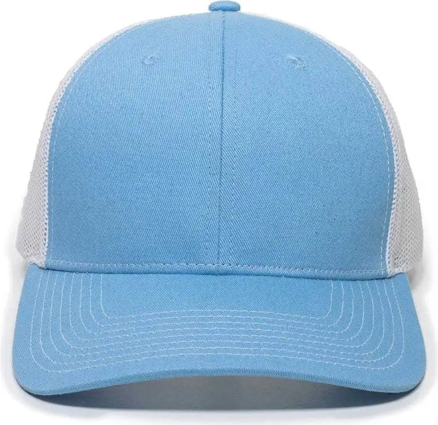OC Sports OC771 Adjustable Mesh Back Cap - Light Blue White - Columbia Blue White / 6 7/8’’ - 7 1/2’’