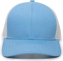 OC Sports OC771 Adjustable Mesh Back Cap - Light Blue White - Columbia Blue White / 6 7/8’’ - 7 1/2’’