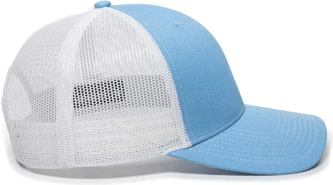 OC Sports OC771 Adjustable Mesh Back Cap - Light Blue White - Columbia Blue White / 6 7/8’’ - 7 1/2’’