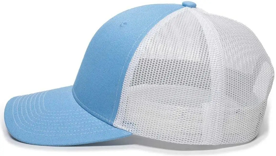 OC Sports OC771 Adjustable Mesh Back Cap - Light Blue White - Columbia Blue White / 6 7/8’’ - 7 1/2’’