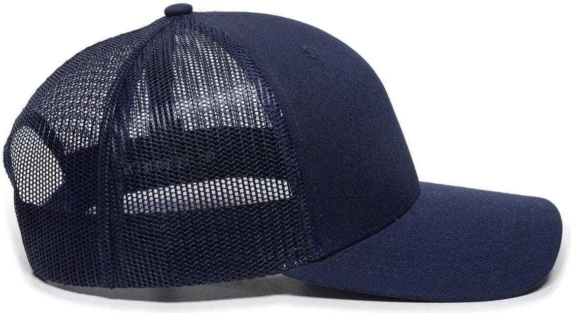 OC Sports OC771 Adjustable Mesh Back Cap - Navy - Navy / 6 7/8’’ - 7 1/2’’
