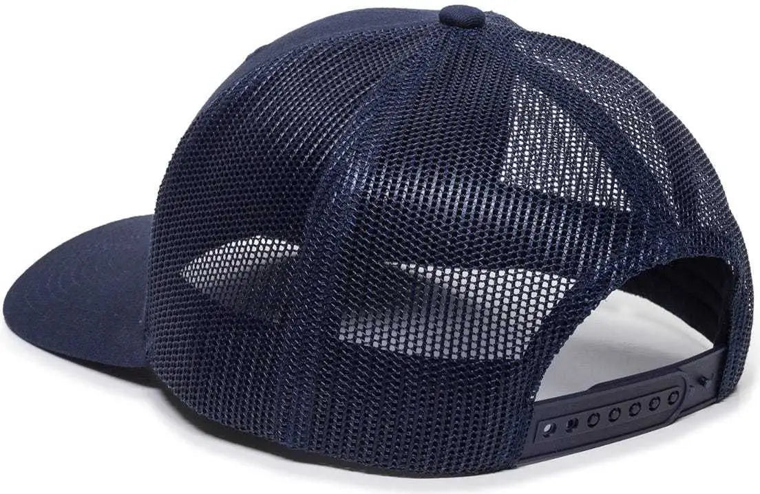 OC Sports OC771 Adjustable Mesh Back Cap - Navy - Navy / 6 7/8’’ - 7 1/2’’