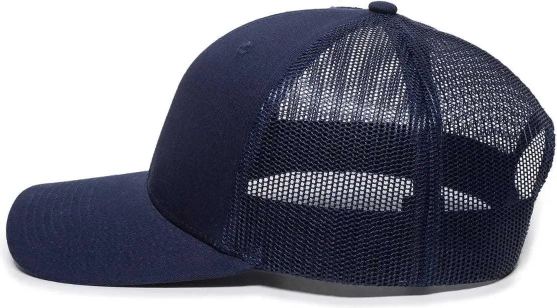 OC Sports OC771 Adjustable Mesh Back Cap - Navy - Navy / 6 7/8’’ - 7 1/2’’