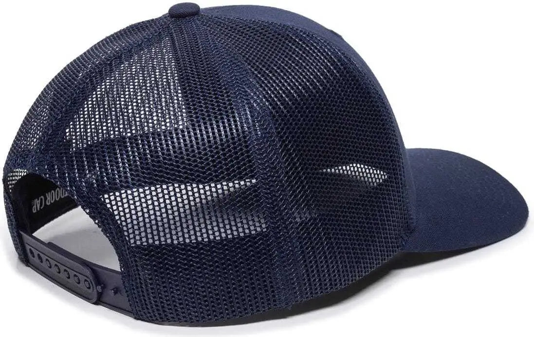 OC Sports OC771 Adjustable Mesh Back Cap - Navy - Navy / 6 7/8’’ - 7 1/2’’
