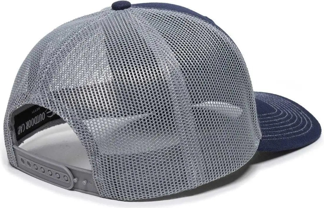 OC Sports OC771 Adjustable Mesh Back Cap - Navy Gray - Navy Gray / 6 7/8’’ - 7 1/2’’