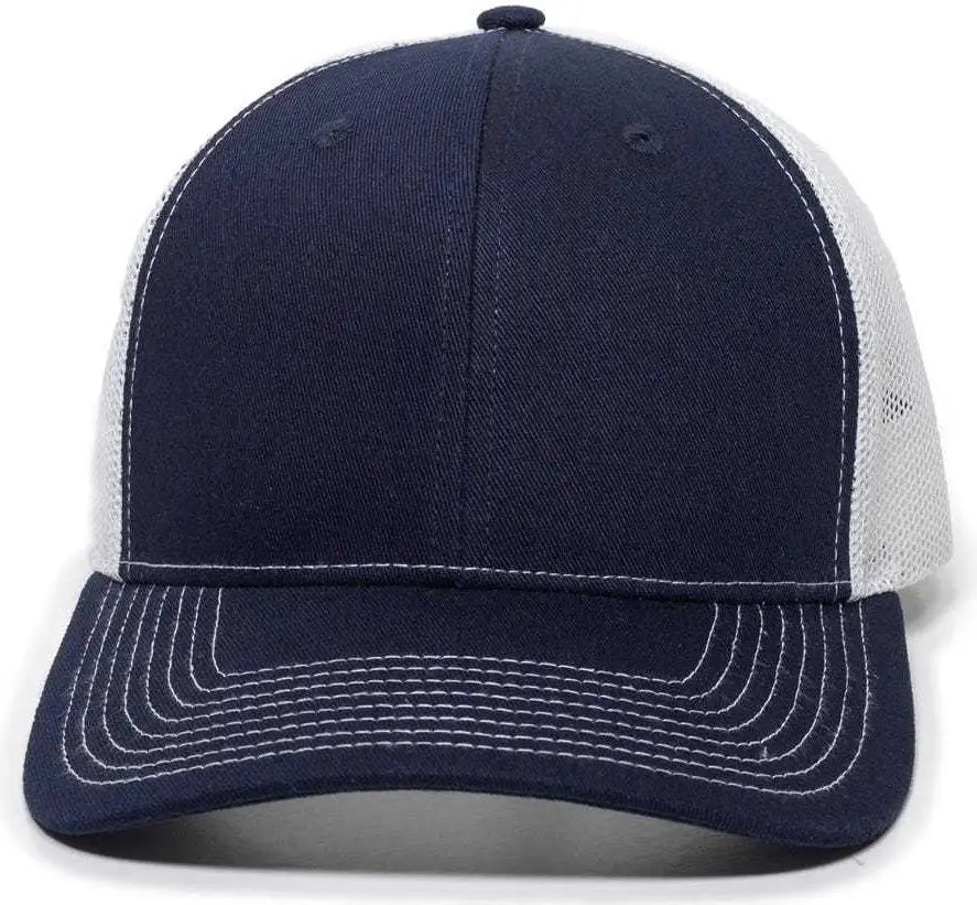 OC Sports OC771 Adjustable Mesh Back Cap - Navy White