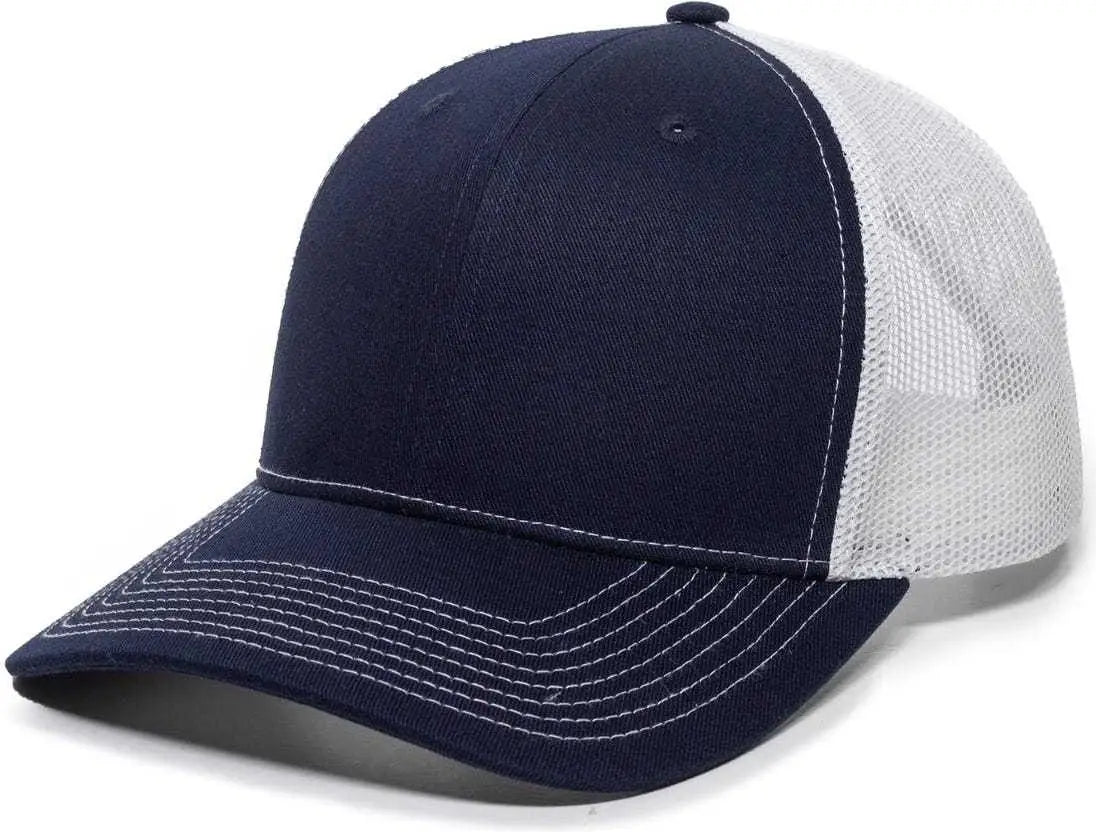 OC Sports OC771 Adjustable Mesh Back Cap - Navy White