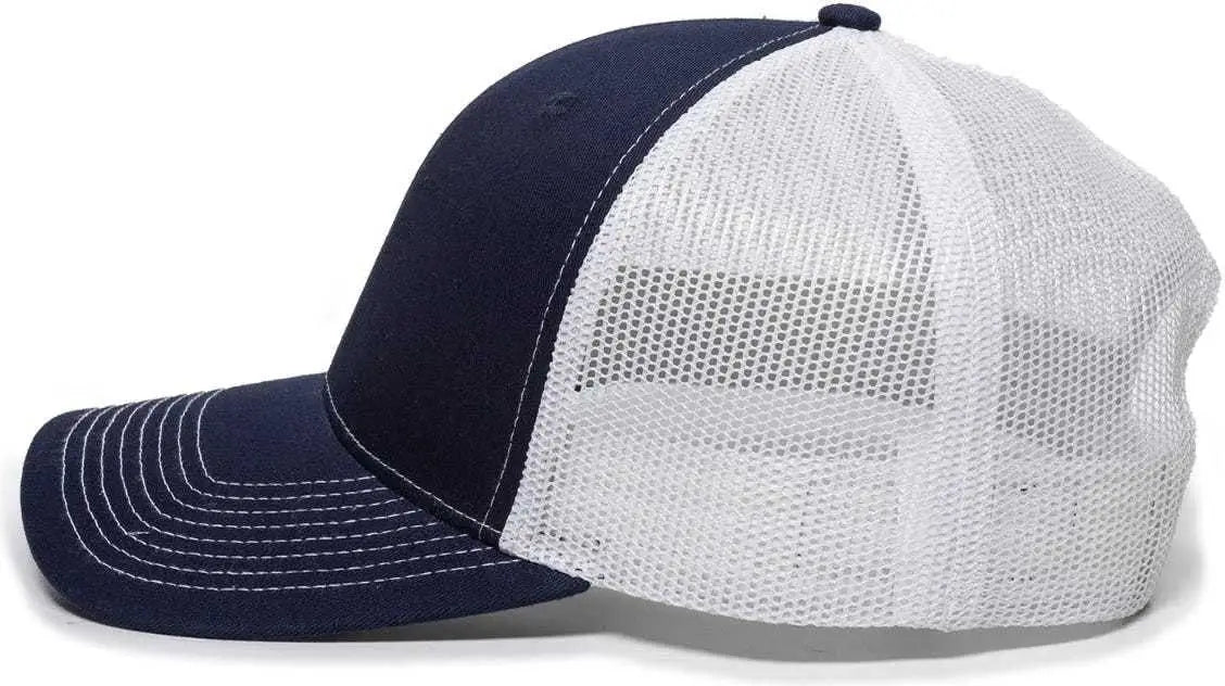 OC Sports OC771 Adjustable Mesh Back Cap - Navy White
