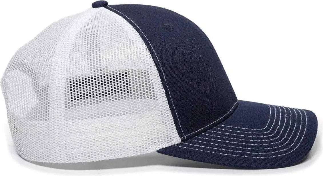 OC Sports OC771 Adjustable Mesh Back Cap - Navy White