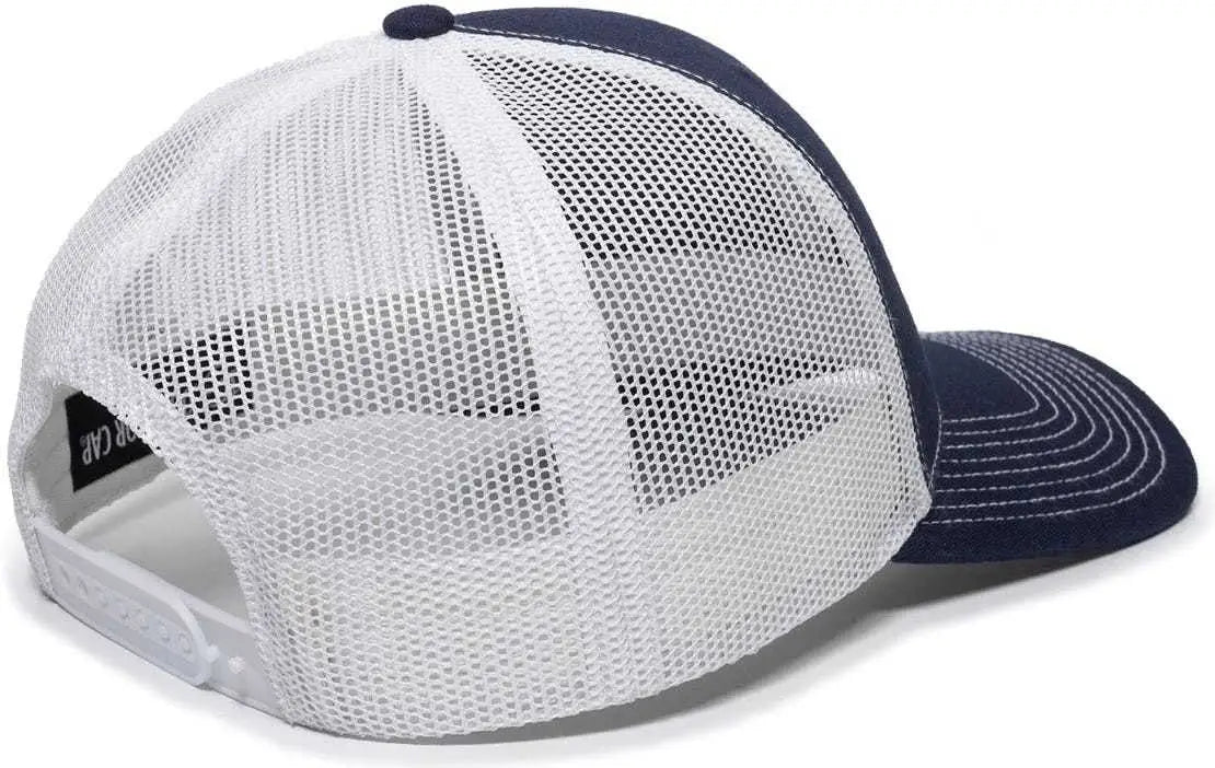 OC Sports OC771 Adjustable Mesh Back Cap - Navy White