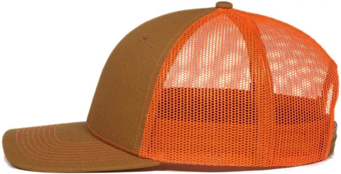 OC Sports OC771 Adjustable Mesh Back Cap - Old Gold Blaze - Gold Blaze / 6 7/8’’ - 7 1/2’’