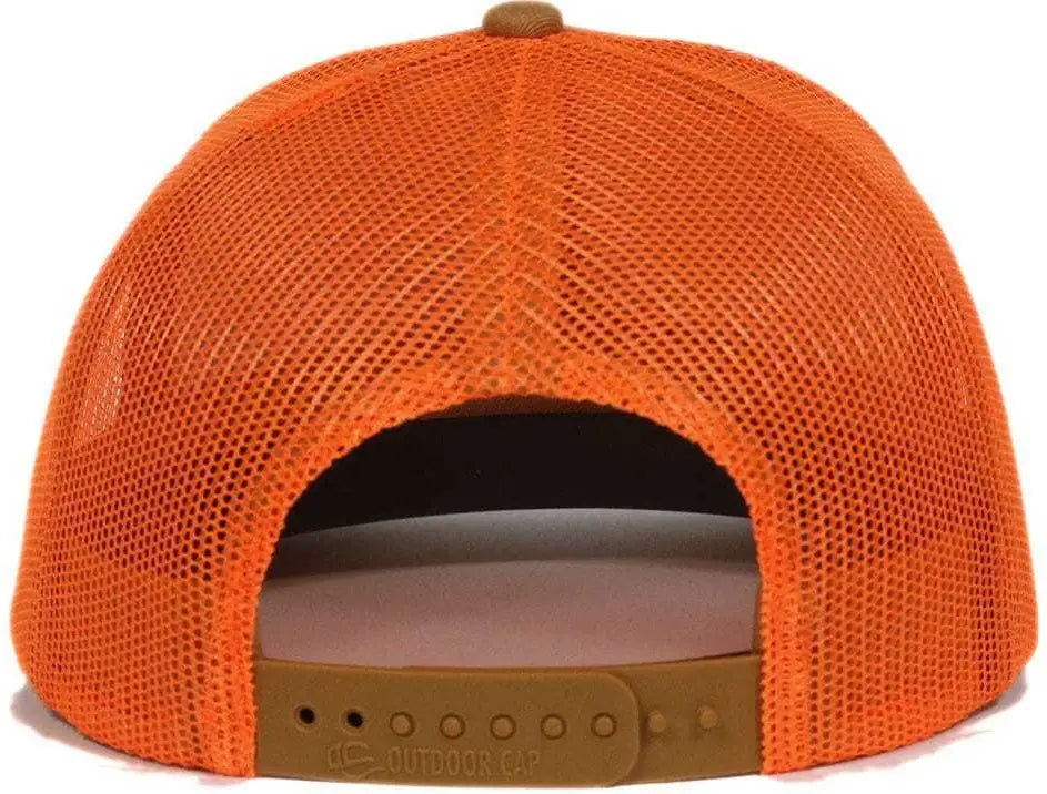 OC Sports OC771 Adjustable Mesh Back Cap - Old Gold Blaze - Gold Blaze / 6 7/8’’ - 7 1/2’’
