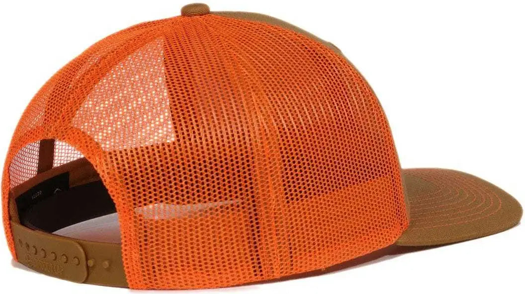 OC Sports OC771 Adjustable Mesh Back Cap - Old Gold Blaze - Gold Blaze / 6 7/8’’ - 7 1/2’’