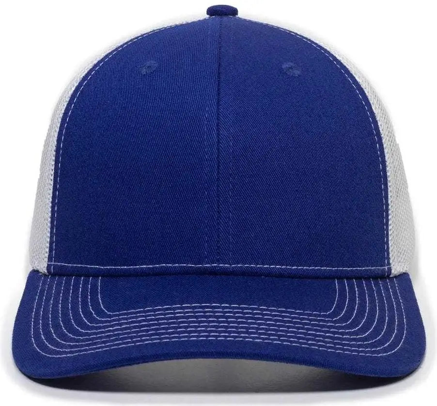 OC Sports OC771 Adjustable Mesh Back Cap - Royal White