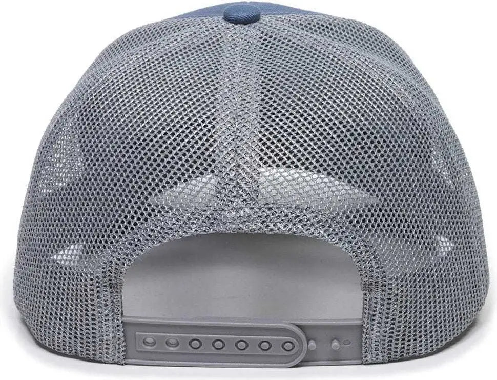 OC Sports OC771 Adjustable Mesh Back Cap - Slate Gray Navy - Navy Gray / 6 7/8’’ - 7 1/2’’
