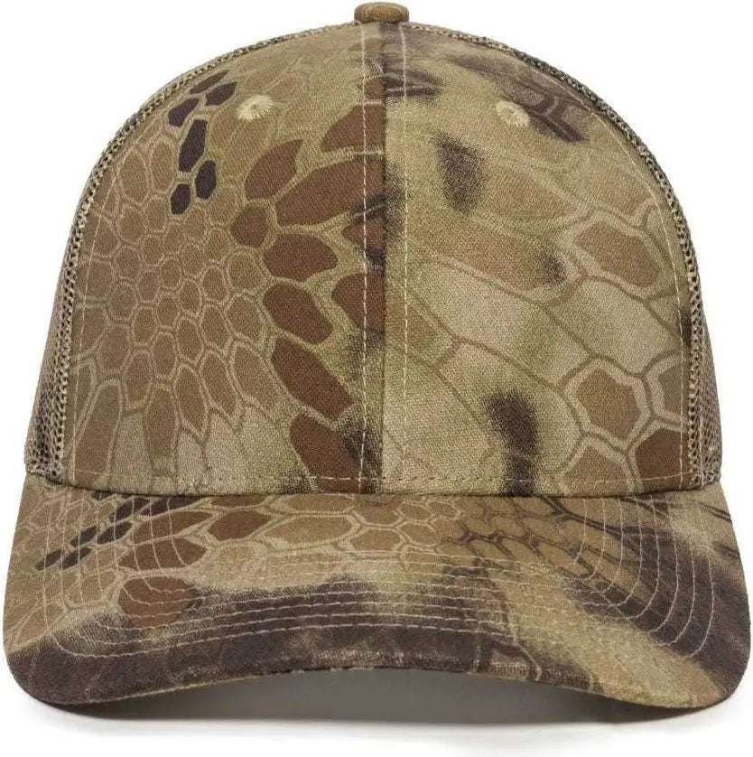 OC Sports OC771CAMO Adjustable Mesh Back Cap - Kryptek Highlander - Kryptek / 6 7/8’’ - 7 1/2’’