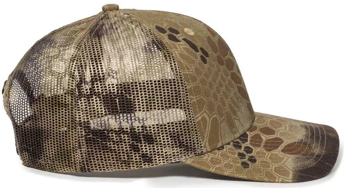 OC Sports OC771CAMO Adjustable Mesh Back Cap - Kryptek Highlander - Kryptek / 6 7/8’’ - 7 1/2’’