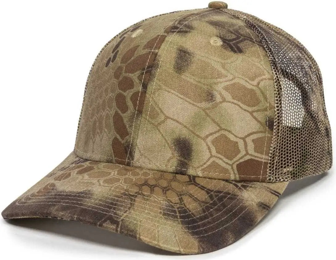 OC Sports OC771CAMO Adjustable Mesh Back Cap - Kryptek Highlander - Kryptek / 6 7/8’’ - 7 1/2’’