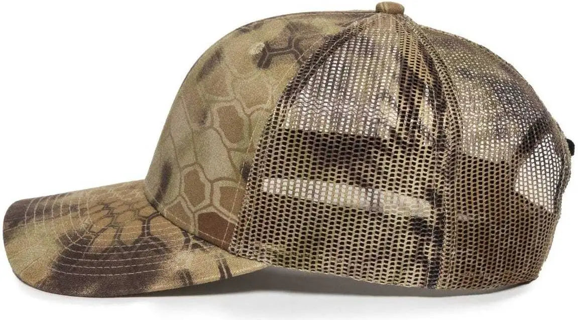 OC Sports OC771CAMO Adjustable Mesh Back Cap - Kryptek Highlander - Kryptek / 6 7/8’’ - 7 1/2’’
