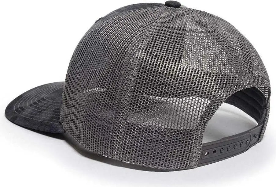 OC Sports OC771CAMO Adjustable Mesh Back Cap - Kryptek Typhon Charcoal - Kryptek Typhon Dark Gray / 6 7/8’’ - 7 1/2’’